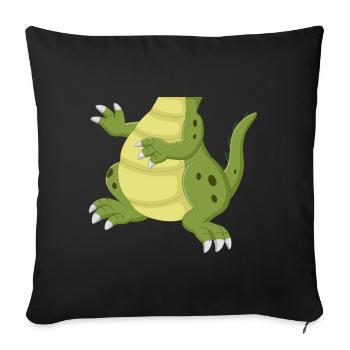 Costume de reptile de reptile lézard - Housse de coussin décorative 45 x 45 cm - noir - Devant