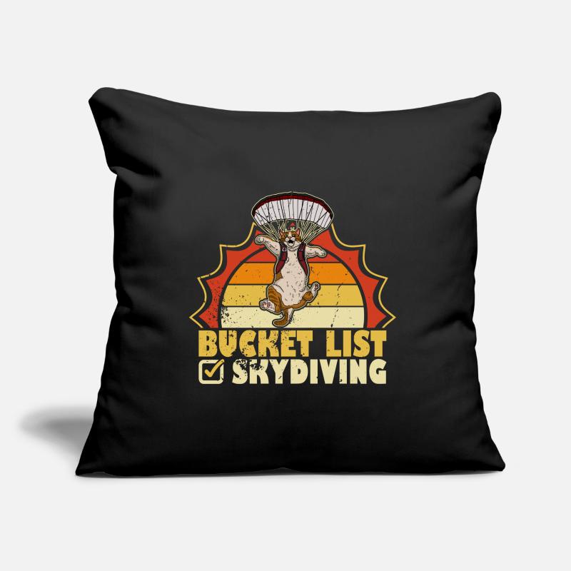 Skydiving Skydiver Catdiver paraglider flying Sofakissenbezug 45 x 45 cm