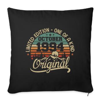 October 1994 - Legends Were Born In October 1994 - Sofa pillowcase 17,3'' x 17,3'' (45 x 45 cm) - black - Front