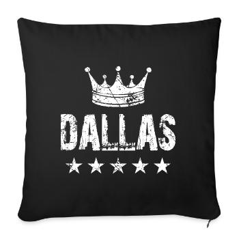 Dala's Crown Stars - Sofa pillowcase 17,3'' x 17,3'' (45 x 45 cm) - black - Front