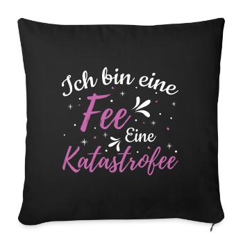 I'm a Fairy A Katastrofee | Princess - Sofa pillowcase 17,3'' x 17,3'' (45 x 45 cm) - black - Front