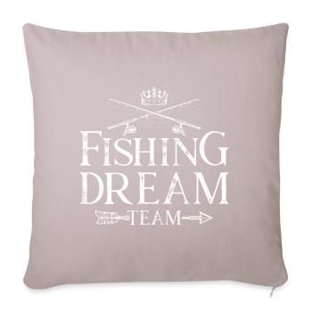 Fishing Dream Team - Housse de coussin décorative 45 x 45 cm - taupe clair - Devant