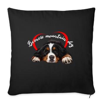 Bouvier bernois - Housse de coussin décorative 45 x 45 cm - noir - Devant