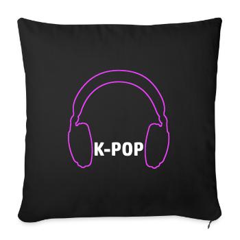 K-Pop Merch pour les fans de Kpop - Housse de coussin décorative 45 x 45 cm - noir - Devant