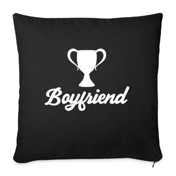 Boyfriend Couples Love Relationship Partner Gift Idea - Sofa pillowcase 17,3'' x 17,3'' (45 x 45 cm) - black - Front