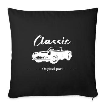 Classic original part - Sofa pillowcase 17,3'' x 17,3'' (45 x 45 cm) - black - Front