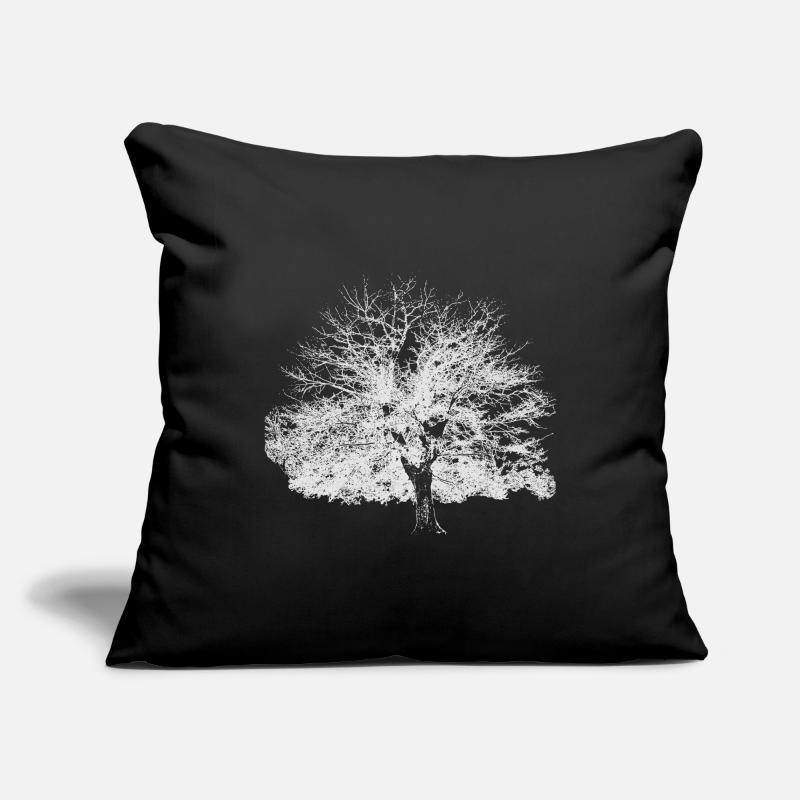 Winter tree white Sofa pillowcase 17,3'' x 17,3'' (45 x 45 cm)