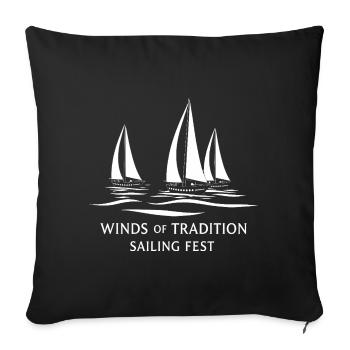 Sail Fest - Housse de coussin décorative 45 x 45 cm - noir - Devant