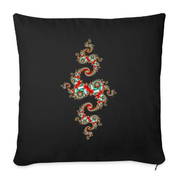 Julia Fraktal - Housse de coussin décorative 45 x 45 cm - noir - Devant