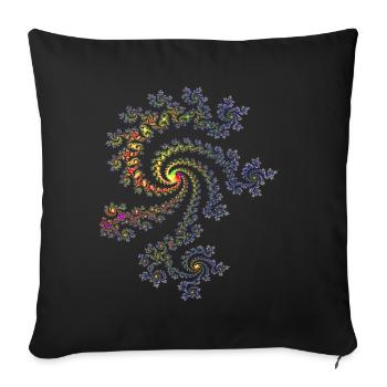 Mandelbrot Fractal - Housse de coussin décorative 45 x 45 cm - noir - Devant