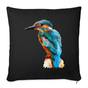 Oiseau de glace - Housse de coussin décorative 45 x 45 cm - noir - Devant