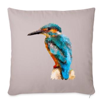 Oiseau de glace - Housse de coussin décorative 45 x 45 cm - taupe clair - Devant