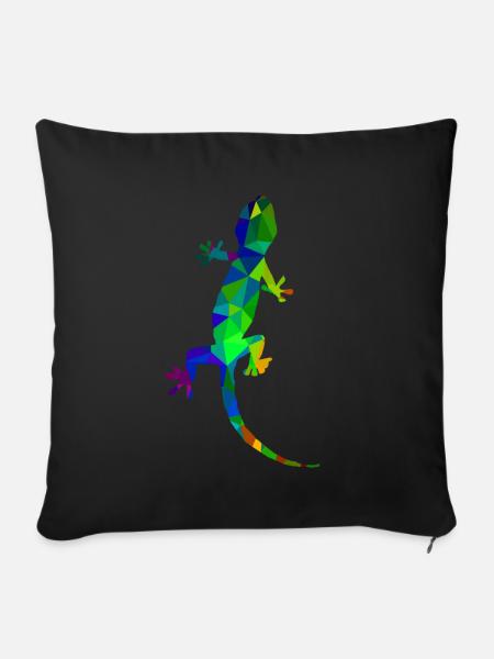 Gecko - Sofakissenbezug 45 x 45 cm - Schwarz