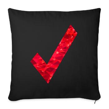 OK Coches - Housse de coussin décorative 45 x 45 cm - noir - Devant