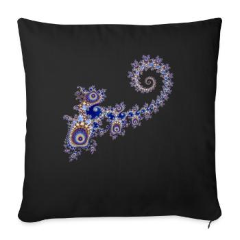 Fractale - Housse de coussin décorative 45 x 45 cm - noir - Devant