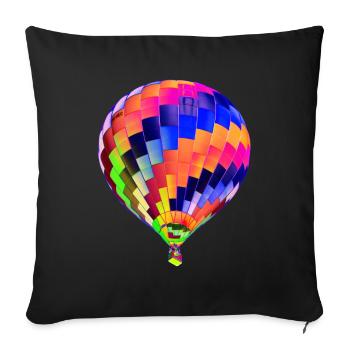 Balloon - Sofa pillowcase 17,3'' x 17,3'' (45 x 45 cm) - black - Front