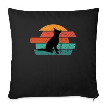 German Shepherd Dog Lover Shepherd - Sofa pillowcase 17,3'' x 17,3'' (45 x 45 cm) - black - Front