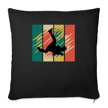 Breakdance Hip Hop Dancing Breakdancer Bboy Dance - Sofa pillowcase 17,3'' x 17,3'' (45 x 45 cm) - black - Front