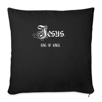 JÉSUS - Housse de coussin décorative 45 x 45 cm - noir - Devant