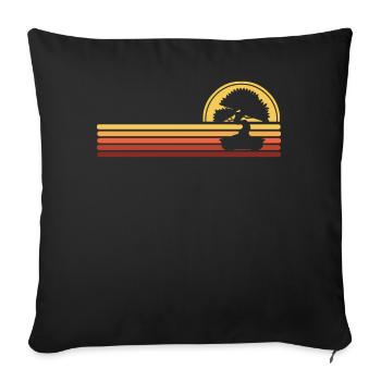 Bonsai - Sofa pillowcase 17,3'' x 17,3'' (45 x 45 cm) - black - Front