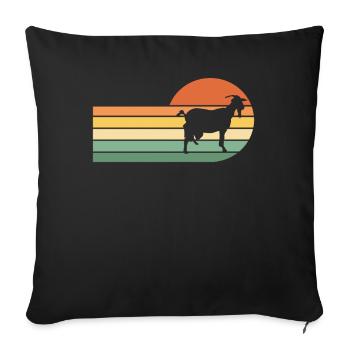Chèvre - Housse de coussin décorative 45 x 45 cm - noir - Devant