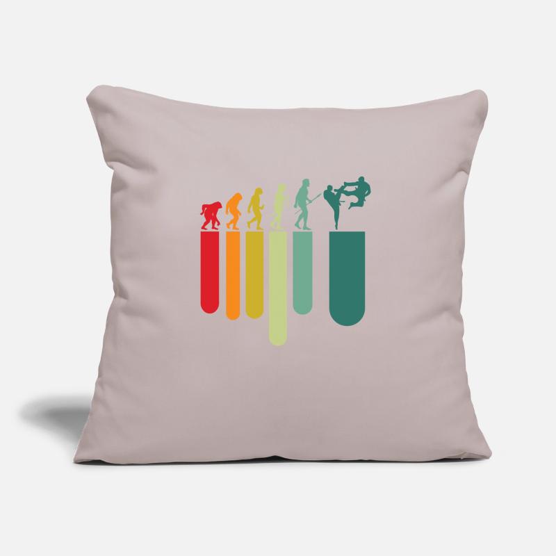 Évolution du karaté Housse de coussin décorative 45 x 45 cm