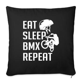 BMX Vélo Sensation Passion - Housse de coussin décorative 45 x 45 cm - noir - Devant
