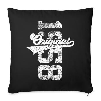 68TH BIRTHDAY ORIGINAL 1958 - Sofa pillowcase 17,3'' x 17,3'' (45 x 45 cm) - black - Front