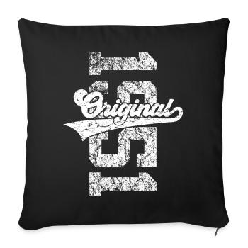 75TH BIRTHDAY ORIGINAL 1951 - Sofa pillowcase 17,3'' x 17,3'' (45 x 45 cm) - black - Front