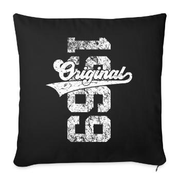 57E ANNIVERSAIRE ORIGINAL 1969 - Housse de coussin décorative 45 x 45 cm - noir - Devant