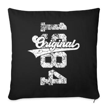 42ND BIRTHDAY ORIGINAL 1984 - Sofa pillowcase 17,3'' x 17,3'' (45 x 45 cm) - black - Front