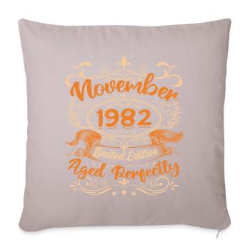 November 1982 Limited Edition - Sofa pillowcase 17,3'' x 17,3'' (45 x 45 cm) - light taupe - Front