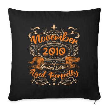 November 2010 Limited Edition - Sofa pillowcase 17,3'' x 17,3'' (45 x 45 cm) - black - Front