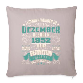 Legenden werden geboren im Dezember 1952 - Housse de coussin décorative 45 x 45 cm - taupe clair - Devant