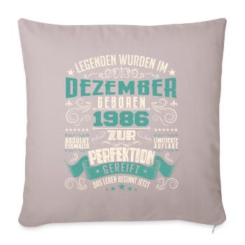 Legenden werden geboren im Dezember 1986 - Housse de coussin décorative 45 x 45 cm - taupe clair - Devant