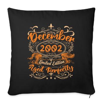 December 2002 | Limited Edition - Sofa pillowcase 17,3'' x 17,3'' (45 x 45 cm) - black - Front