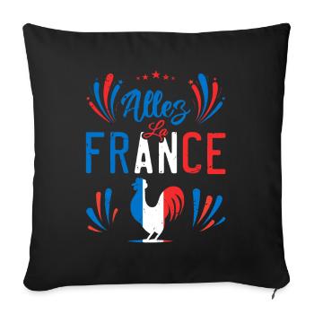 Allez La France | les champions - Housse de coussin décorative 45 x 45 cm - noir - Devant
