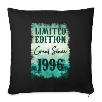 Einzigartig seiner Art seit 1996 - Sofakissenbezug 45 x 45 cm - Schwarz - Vorne