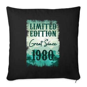 Unique En Son Genre Depuis 1980 - Housse de coussin décorative 45 x 45 cm - noir - Devant