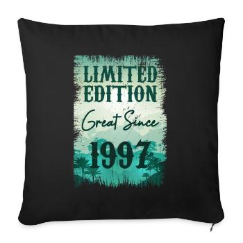 One of a kind since 1997 - Sofa pillowcase 17,3'' x 17,3'' (45 x 45 cm) - black - Front