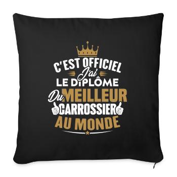 Meilleur carrossier au monde - Housse de coussin décorative 45 x 45 cm - noir - Devant