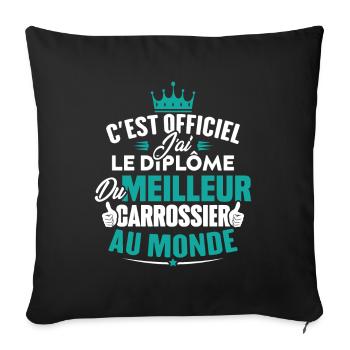 Meilleur carrossier au monde - Housse de coussin décorative 45 x 45 cm - noir - Devant