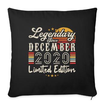 Legendary since December 2020 Limited Edition - Housse de coussin décorative 45 x 45 cm - noir - Devant