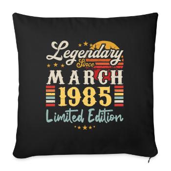 Legendary Since March 1985 - Limited Edition - Housse de coussin décorative 45 x 45 cm - noir - Devant