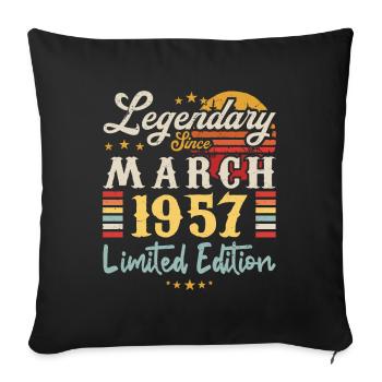 Legendary Since March 1957 - Limited Edition - Housse de coussin décorative 45 x 45 cm - noir - Devant