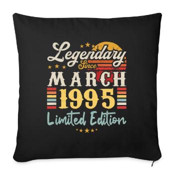 Legendary Since March 1995 - Limited Edition - Housse de coussin décorative 45 x 45 cm - noir - Devant