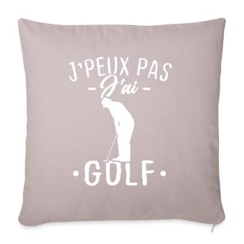 I can't I have golf - Sofa pillowcase 17,3'' x 17,3'' (45 x 45 cm) - light taupe - Front