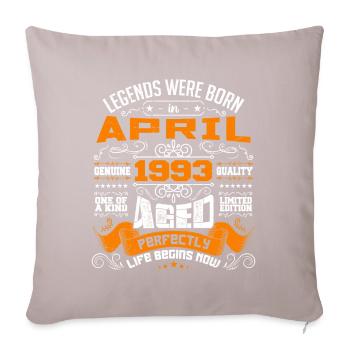 Legends Were Born In April 1993 | vintage - Housse de coussin décorative 45 x 45 cm - taupe clair - Devant