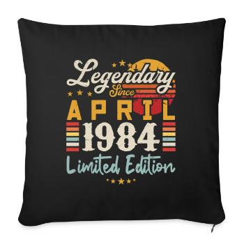 Legendary Since April 1984 | limited edition - Housse de coussin décorative 45 x 45 cm - noir - Devant