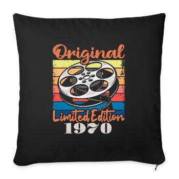 Original limitierte Auflage von 1970 - Sofakissenbezug 45 x 45 cm - Schwarz - Vorne